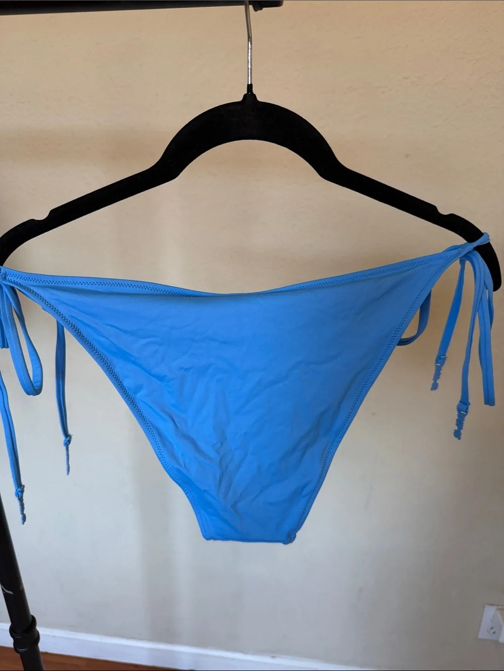NWT SKIMS tide blue dipped tie bikini bottom Blue Bikini Bottom Side Ties sz XL